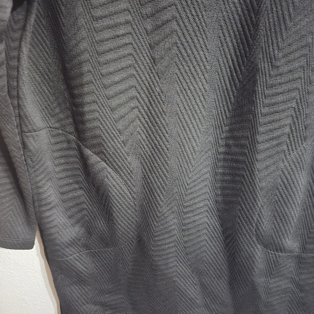 Tribal Funnel Neck Black Textured Dress Size Small - Picture 4 of 15